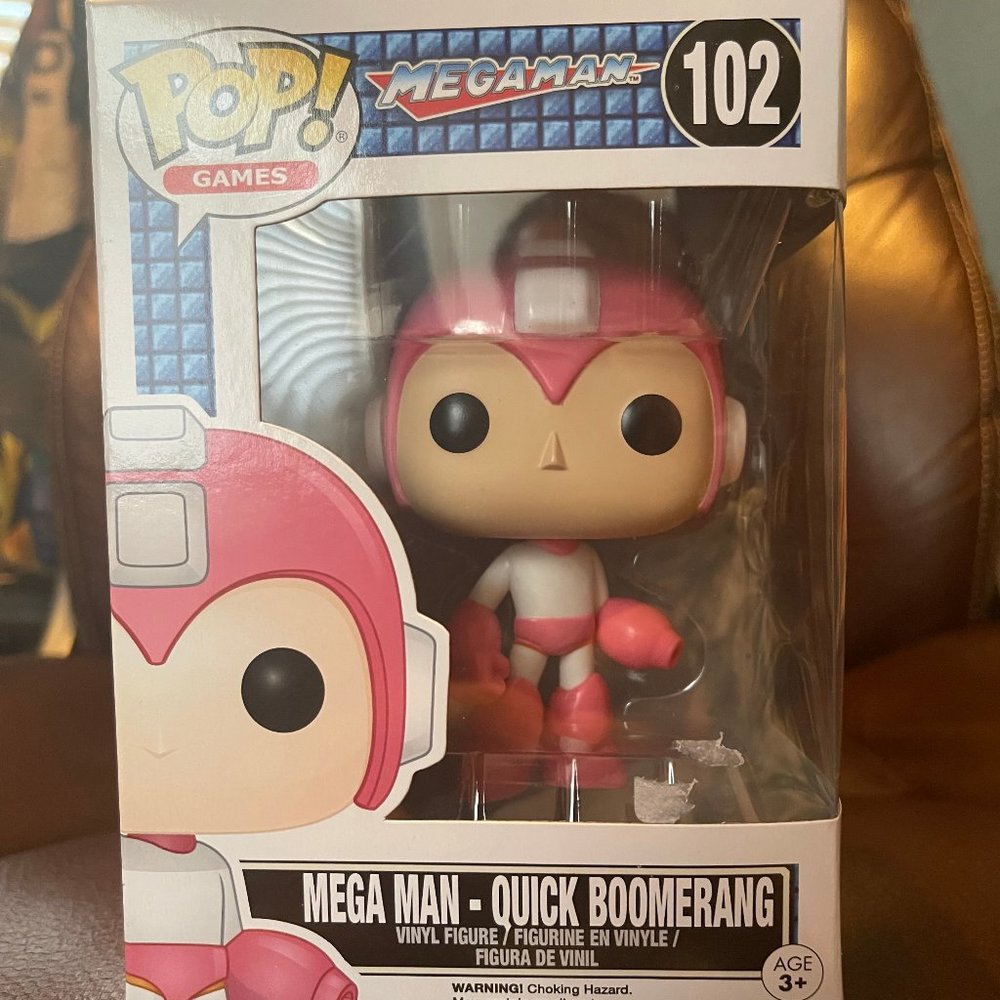 Funko POP! Games: Megaman: Mega Man - Quick Boomerang #102 - Picture 1 of 2
